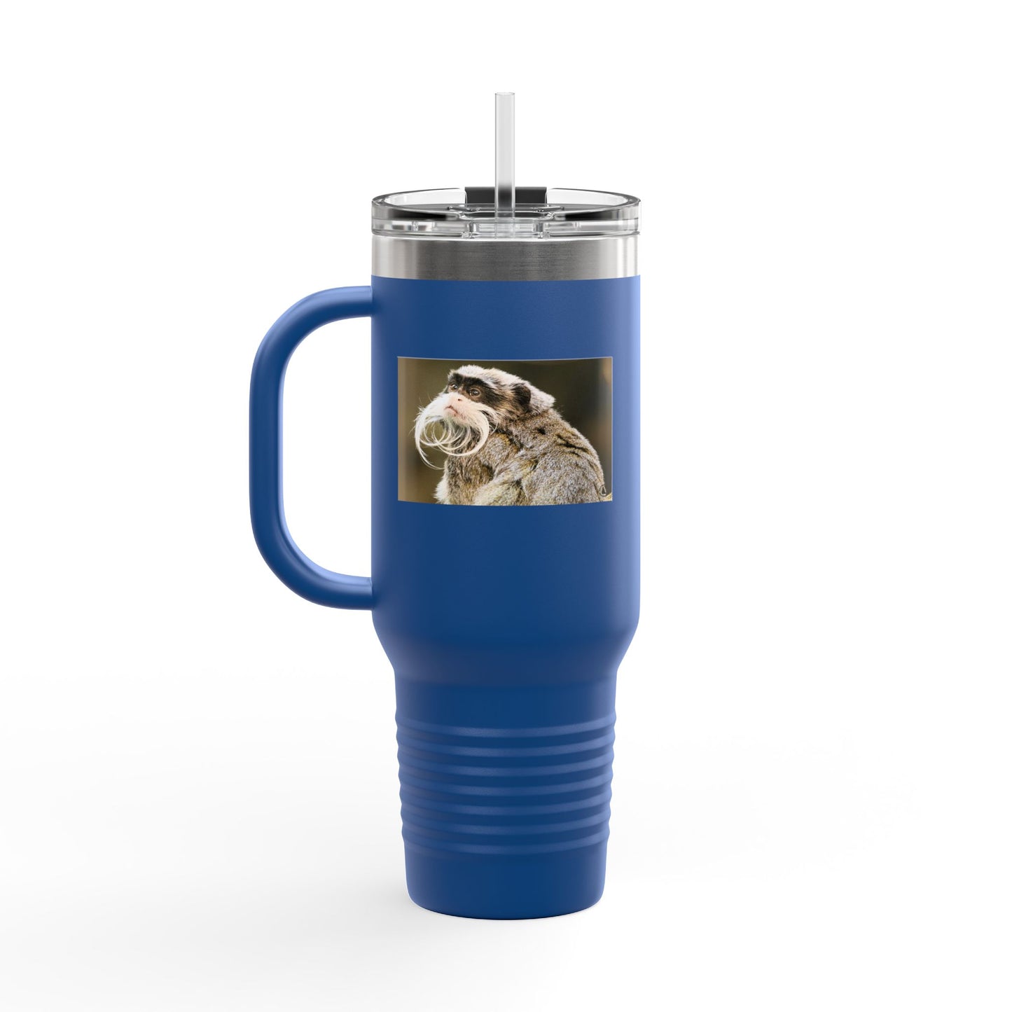 40oz Insulated Travel Mug – Cute Sloth Drinking Coffee Photo