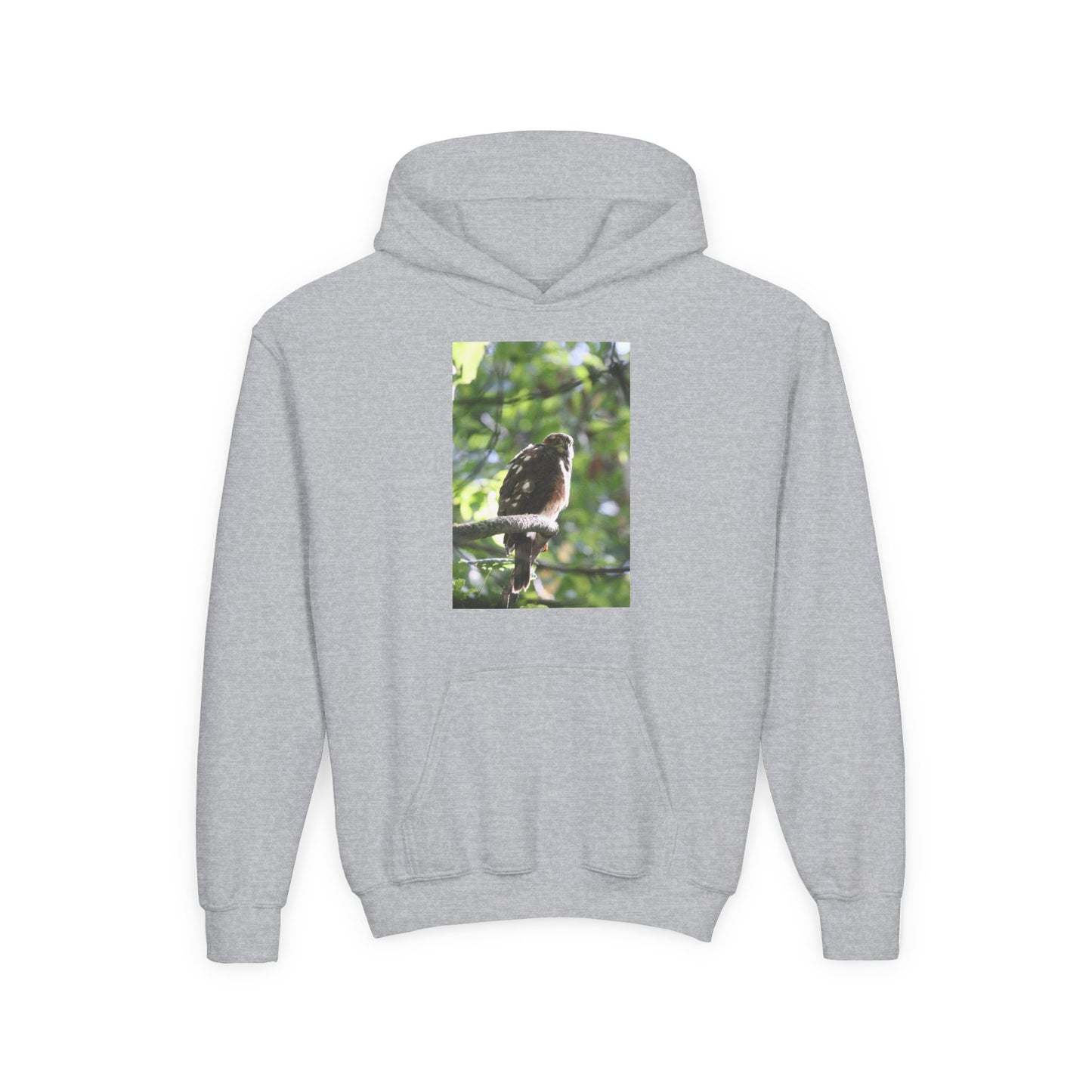 Youth Hoodie — Woodland Sparrow Photo Pullover