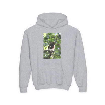 Youth Hoodie — Woodland Sparrow Photo Pullover