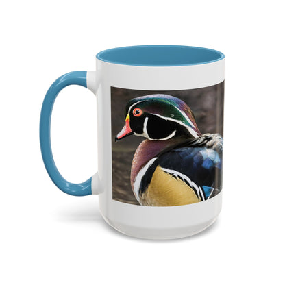 Wood Duck Accent Coffee Mug — Colorful Waterfowl Photo Mug (11/15 oz)