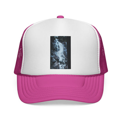 Waterfall Photo Trucker Cap — Outdoor Adventure Mesh Hat