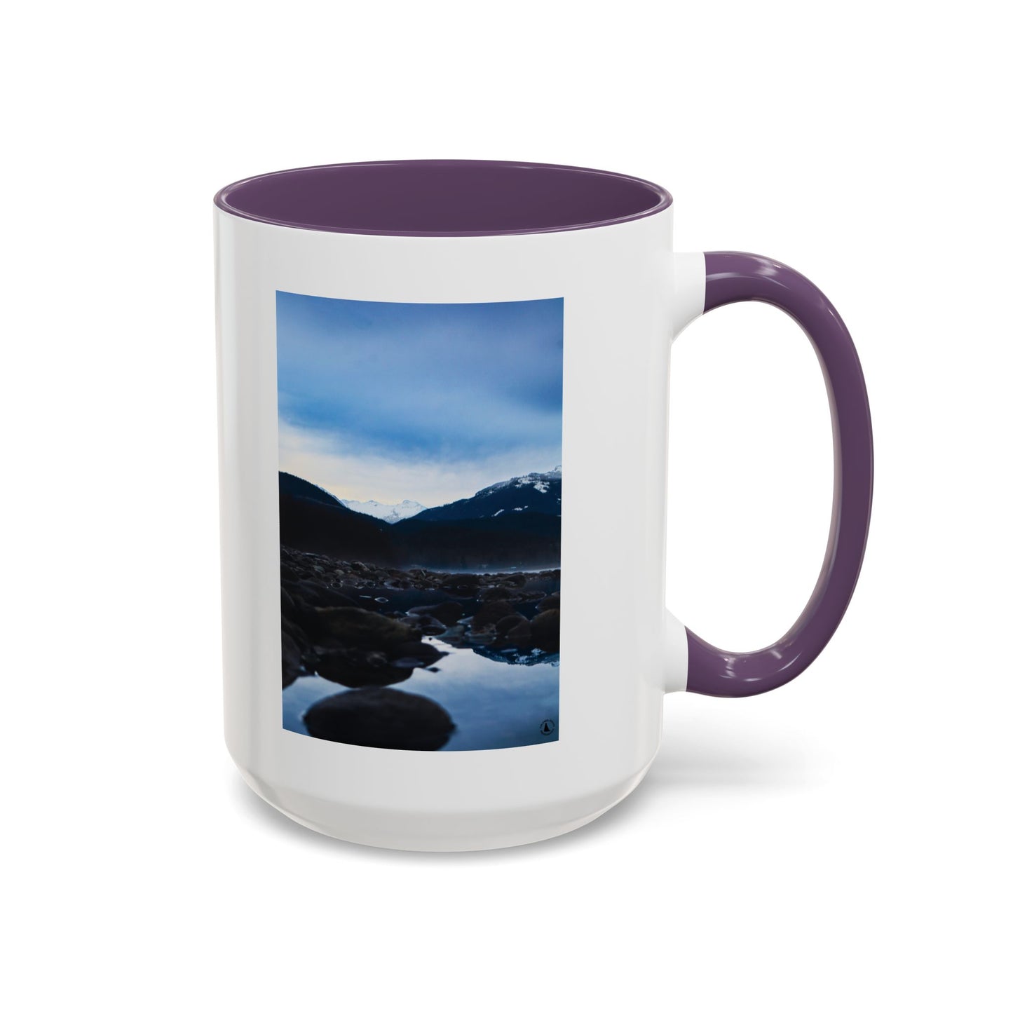 Mountain Lake Accent Coffee Mug — Scenic Wilderness Photo Travel Gift (11/15oz)