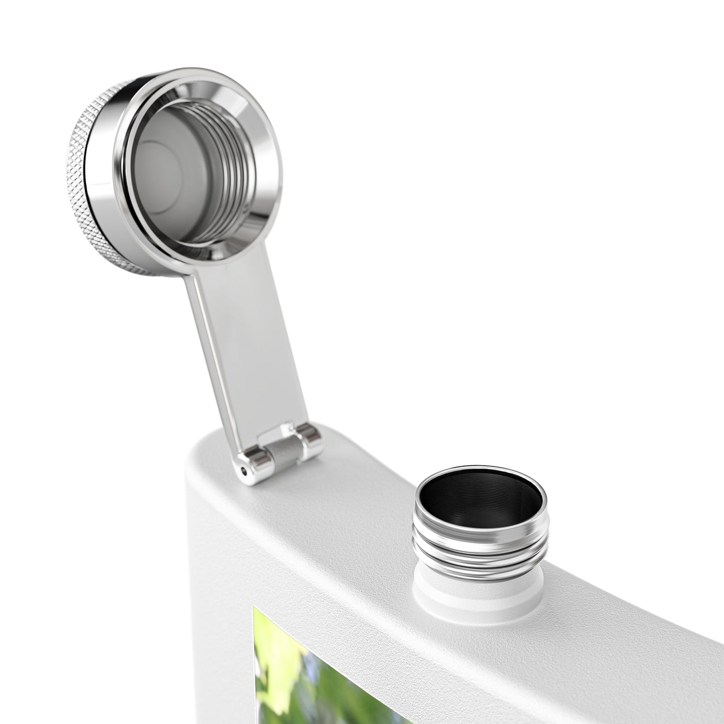 Flask — Woodland Hawk Photo Stainless Steel 6oz Hip Flask