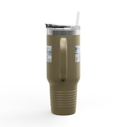 40oz Insulated Travel Mug with Duck Photo – Thermal Tumbler for Birdwatchers & Outdoor Lovers