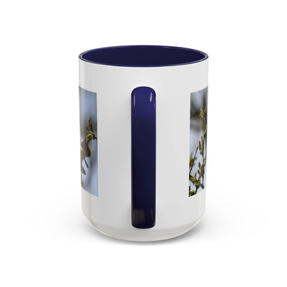 Cedar Waxwing Bird Photo Accent Coffee Mug