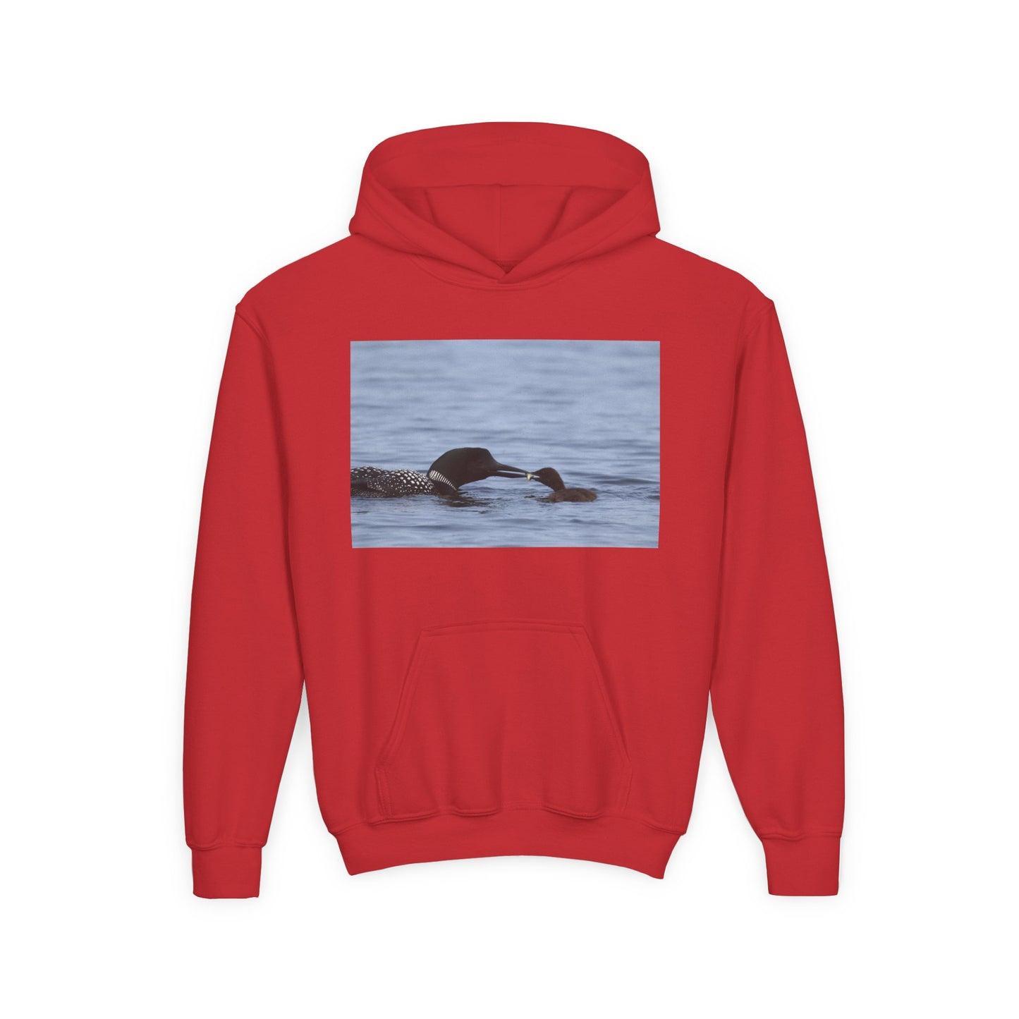 Youth Hoodie with Swimming Otters Photo – Cute River Otter Kids Sweatshirt