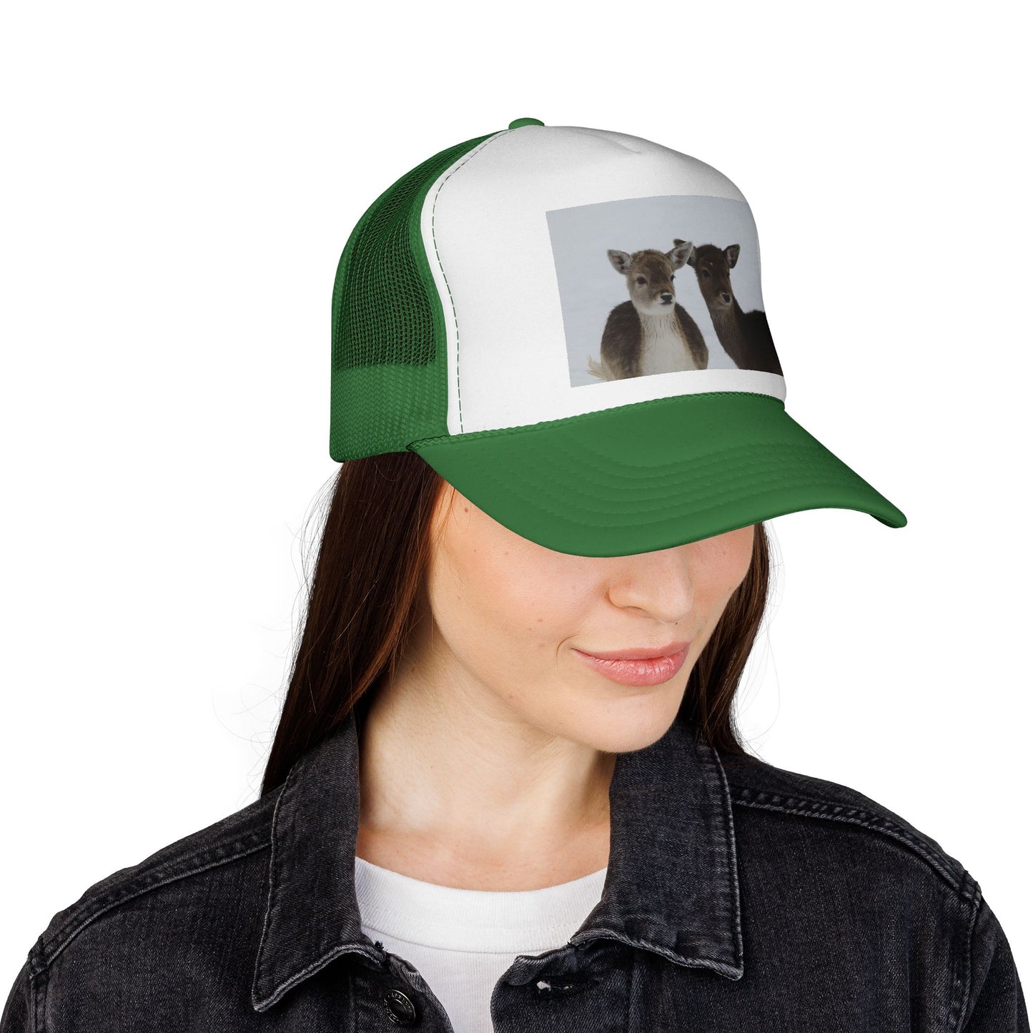 Cute Fawn Trucker Hat – Baby Deer Photo Cap