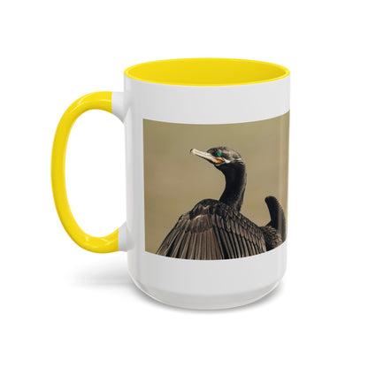 Cormorant Photo Coffee Mug – Birdwatching Nature Gift (11/15oz)
