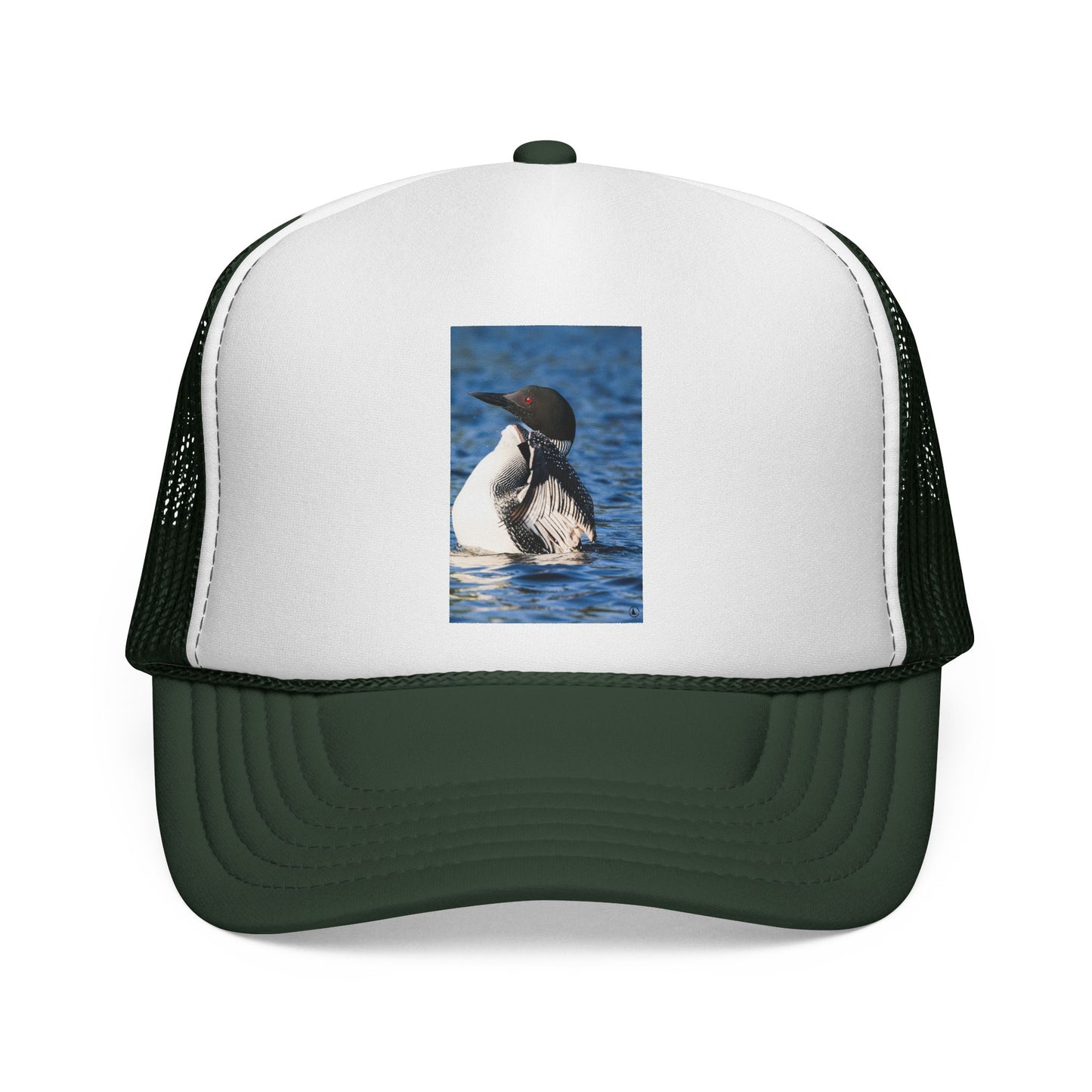 Loon Waterfowl Trucker Cap – Vintage Nature Bird Hat for Birdwatchers