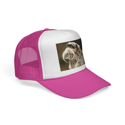 Emperor Tamarin Trucker Hat – Cute Monkey Photo Cap for Animal Lovers