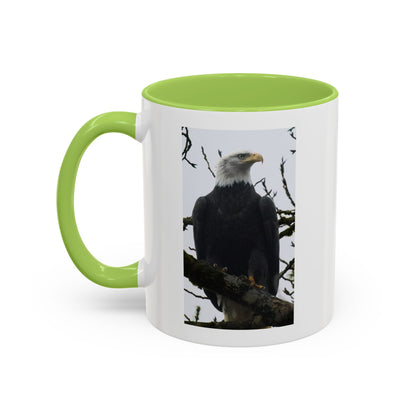 Bald Eagle Accent Coffee Mug – Patriotic Wildlife 11/15oz