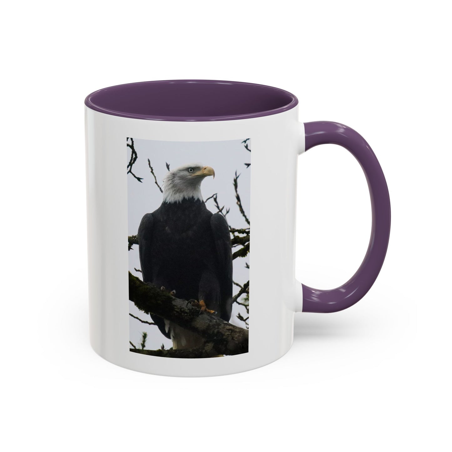 Bald Eagle Accent Coffee Mug – Patriotic Wildlife 11/15oz