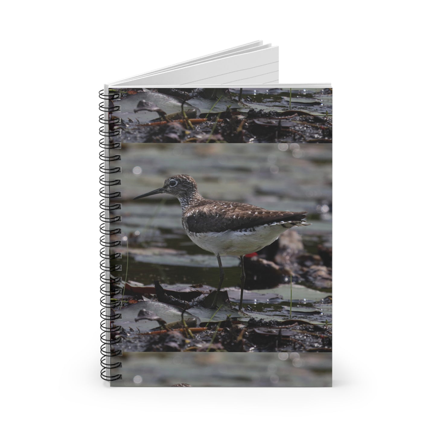 Sandpiper Spiral Notebook — Ruled Wildlife Journal for Bird Lovers
