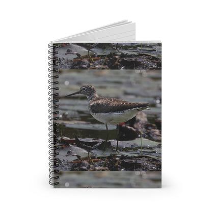 Sandpiper Spiral Notebook — Ruled Wildlife Journal for Bird Lovers