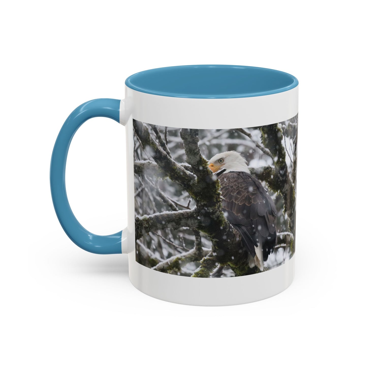Bald Eagle Winter Photo Coffee Mug — 11/15oz Accent Mug
