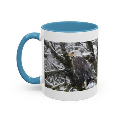 Bald Eagle Winter Photo Coffee Mug — 11/15oz Accent Mug