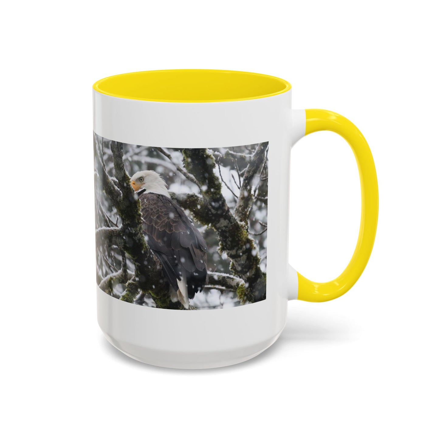Bald Eagle Winter Photo Coffee Mug — 11/15oz Accent Mug