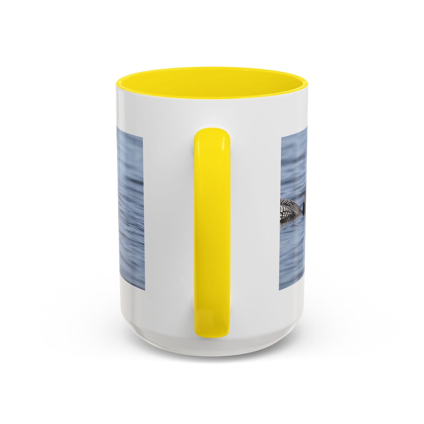 Loon Family Accent Coffee Mug — Scenic Lake Bird Photography (11/15oz)