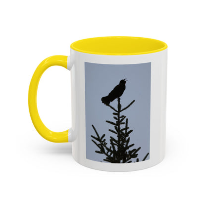 Songbird Silhouette Accent Coffee Mug — Black Interior 11/15oz