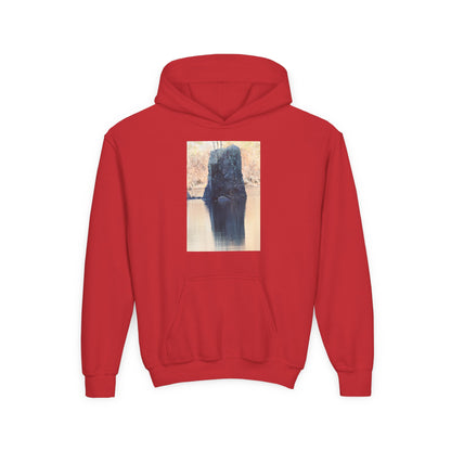 Youth Hoodie with Serene Lake Reflection Photo — Nature-Inspired Kids’ Pullover