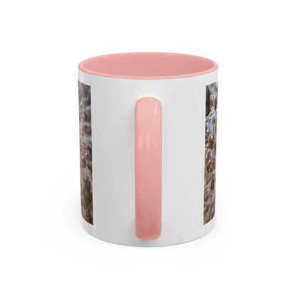 Ice-Coated Berries Accent Coffee Mug (11/15 oz) — Winter Nature Photo