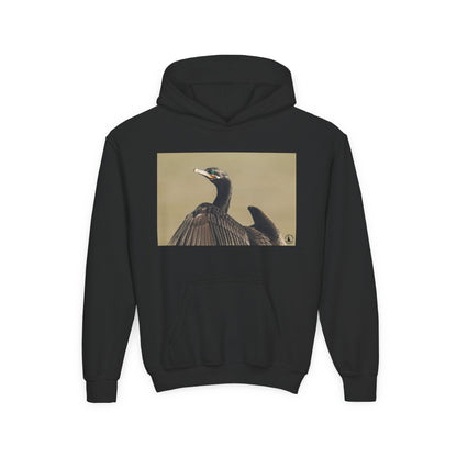 Cormorant Bird Photo Hoodie | Wildlife Photography Kids Sweatshirt