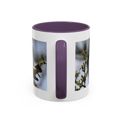 Cedar Waxwing Bird Photo Accent Coffee Mug