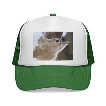 Squirrel Photo Trucker Cap - Cute Wildlife Snapback Hat