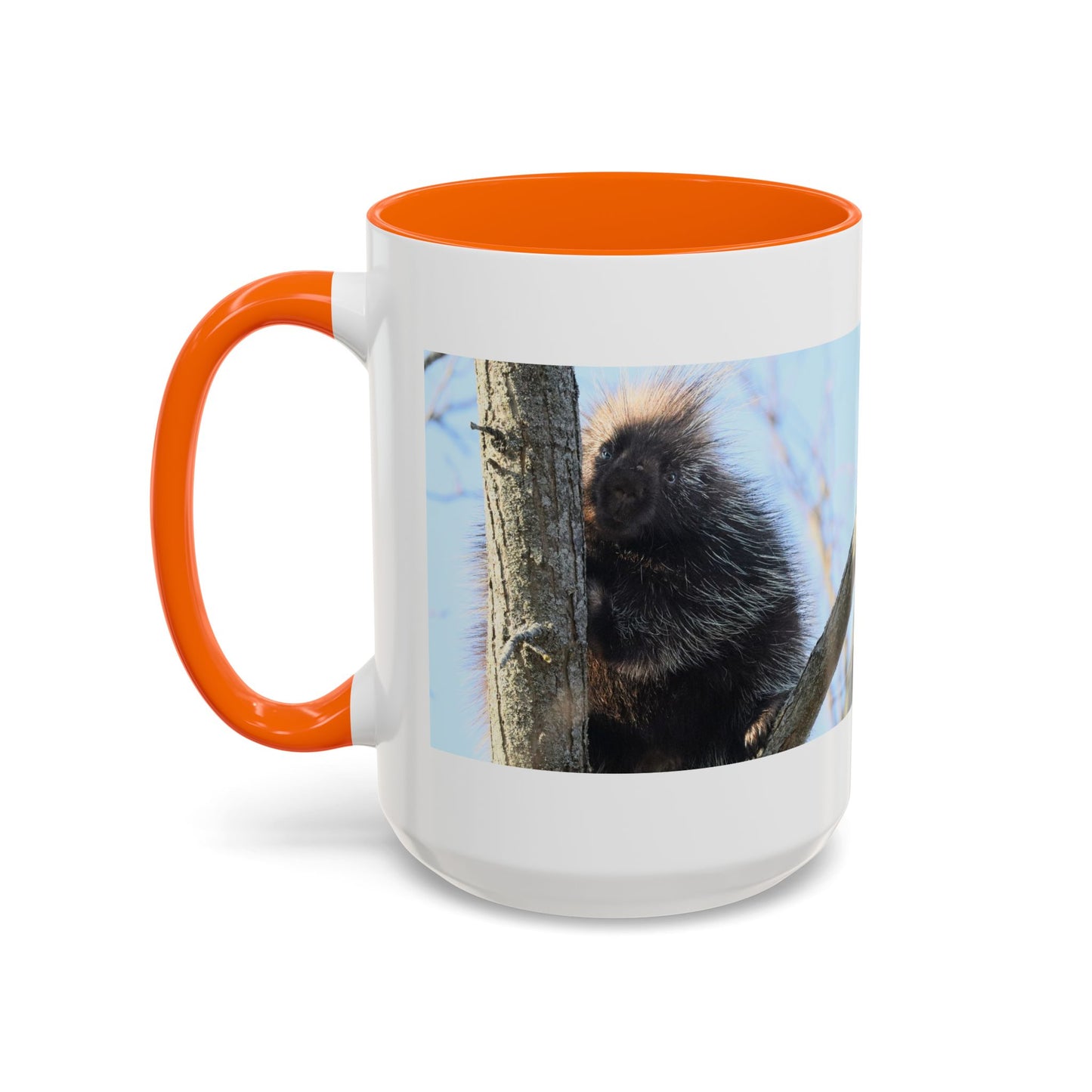 Porcupine Photo Accent Coffee Mug — Wildlife Nature Lover Gift (11/15oz)