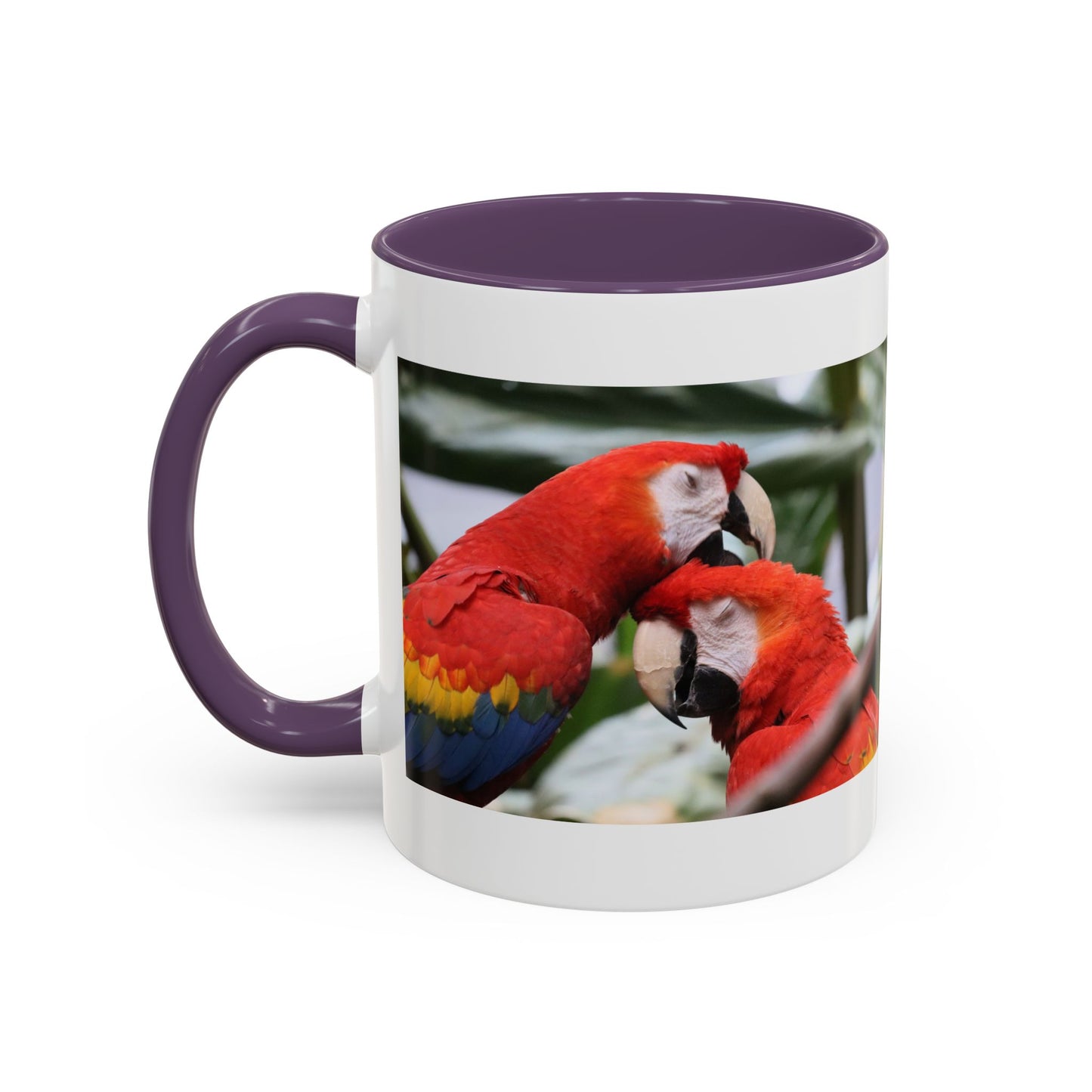 Scarlet Macaw Coffee Mug — Tropical Parrot Accent Mug (11/15oz)