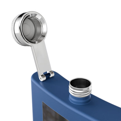 Penguin Portrait Flask — 6oz Stainless Steel Hip Flask