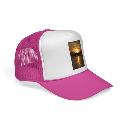 Sunset Over Water Trucker Cap — Ocean Beach Sunset Hat