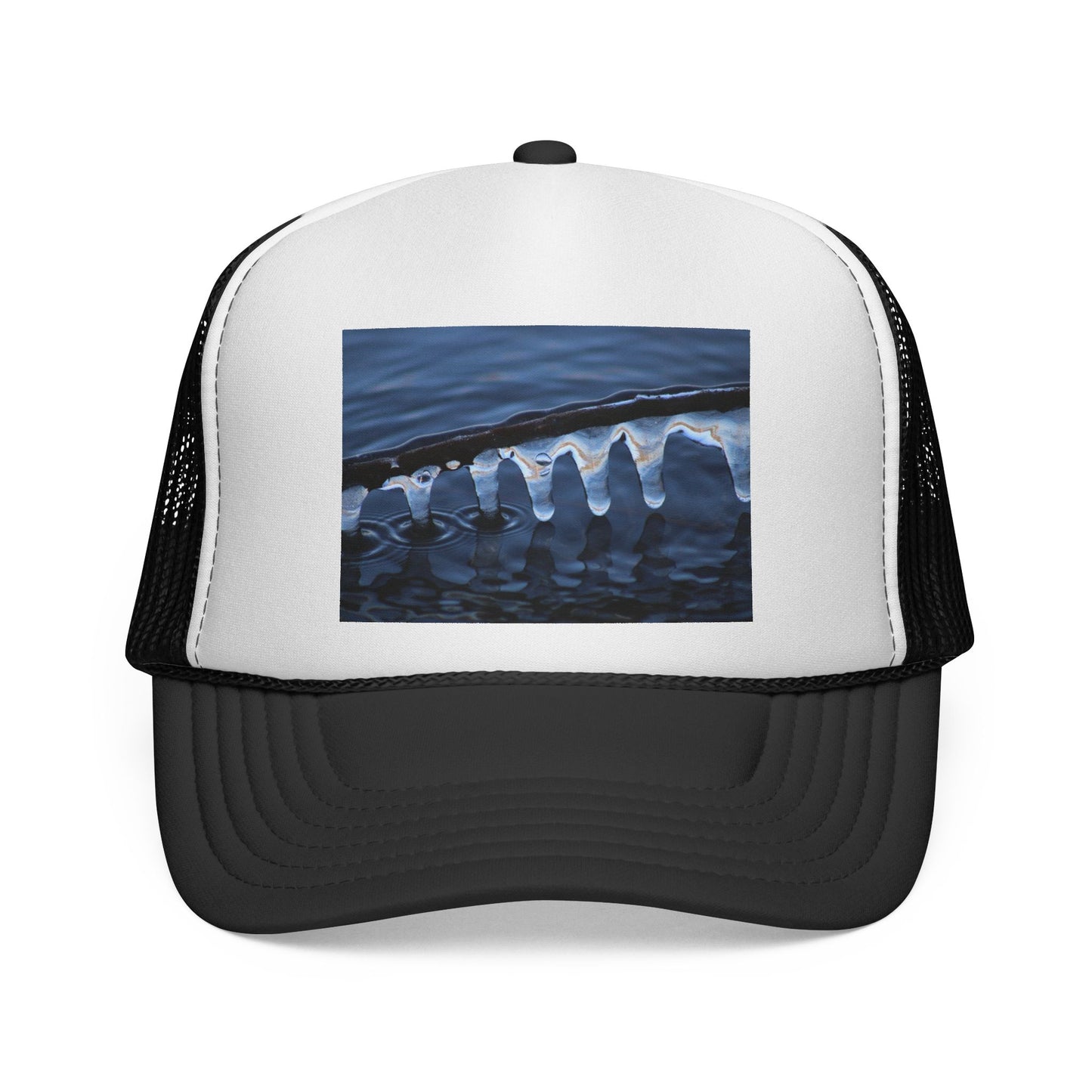 Trucker Cap — Winter Ice Wave Photo Print