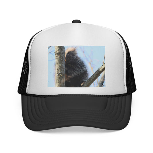 Porcupine Photo Trucker Cap - Cute Wildlife Hat for Nature Lovers