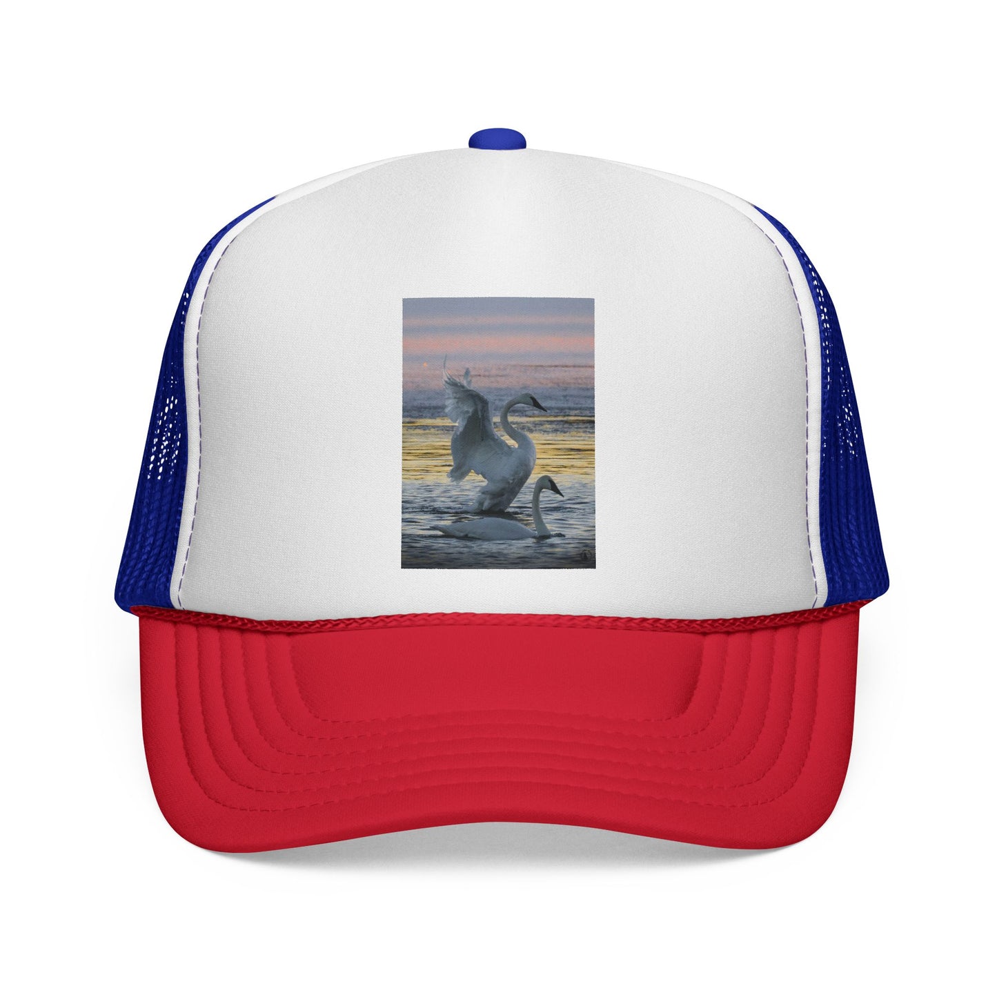 Trucker Cap — Dancing Dolphin Sunset Mesh Hat