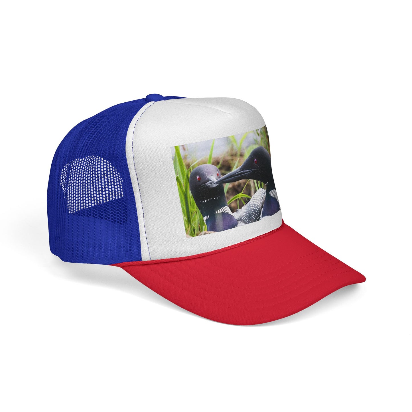 Loon Photo Trucker Cap — Wildlife Bird Hat for Nature Lovers