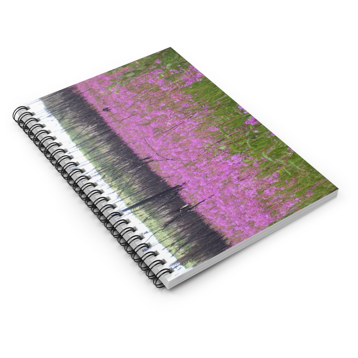 Wildflower Field Spiral Notebook — Floral Ruled Journal for Notes & Nature Lovers