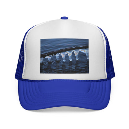 Trucker Cap — Winter Ice Wave Photo Print