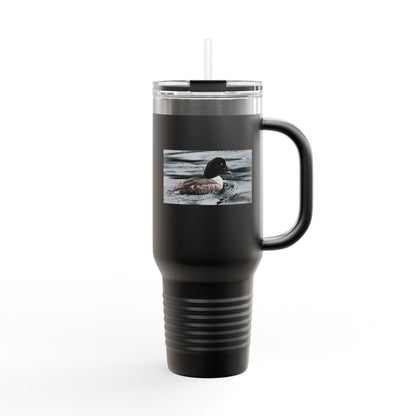 40oz Insulated Travel Mug with Duck Photo – Thermal Tumbler for Birdwatchers & Outdoor Lovers