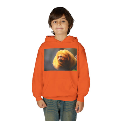 Golden Lion Tamarin Youth Hoodie — Cute Monkey Photo Sweatshirt for Kids