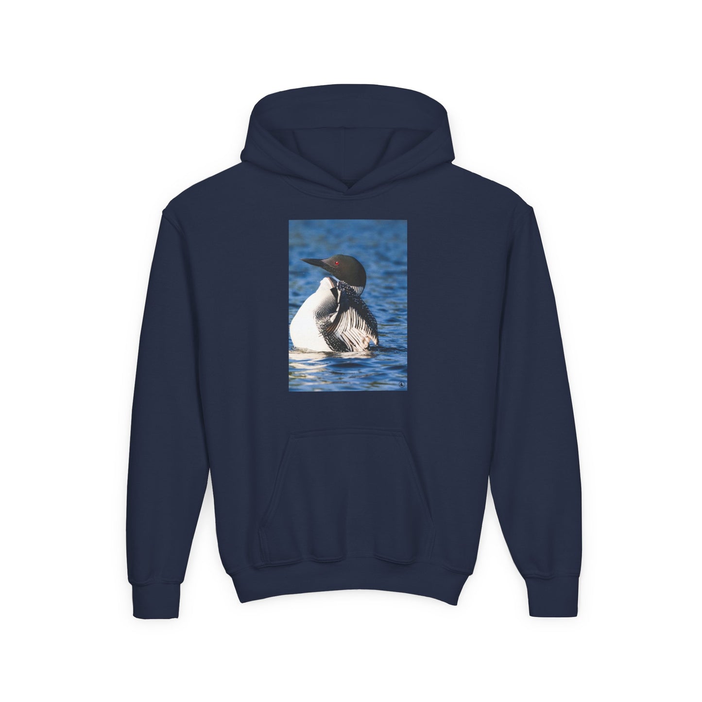 Youth Hoodie with Common Loon Photo – Nature-Lover Kids Pullover