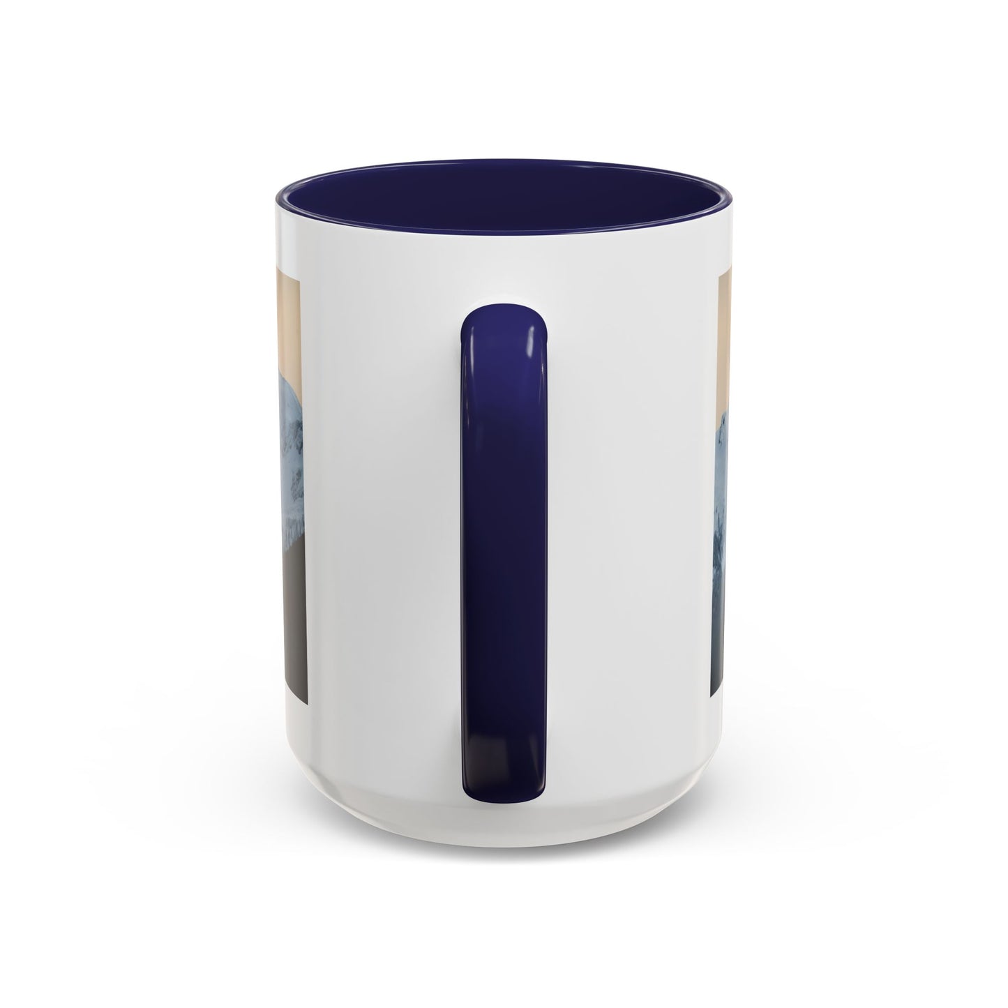 Mountain Sunrise Accent Coffee Mug — Scenic Snow Peak Photo (11/15oz)