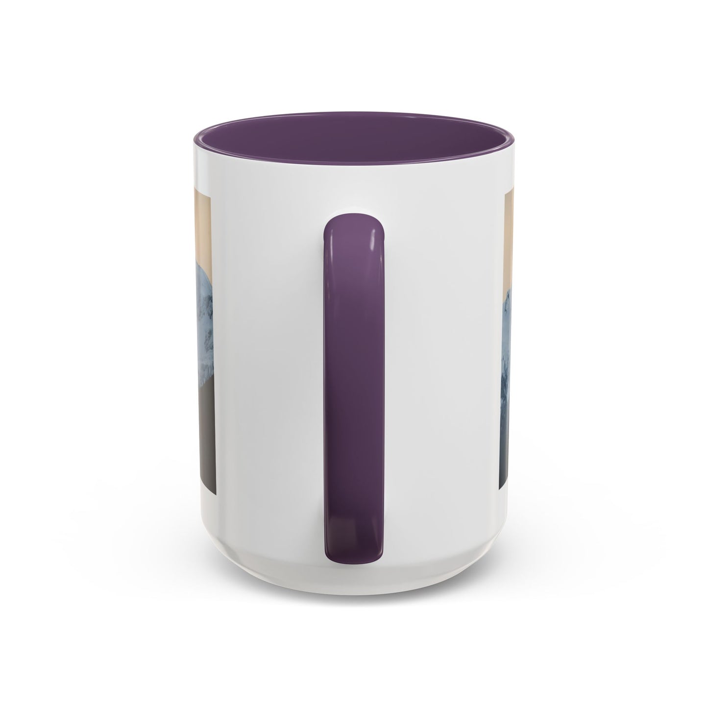 Mountain Sunrise Accent Coffee Mug — Scenic Snow Peak Photo (11/15oz)
