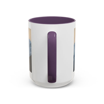 Mountain Sunrise Accent Coffee Mug — Scenic Snow Peak Photo (11/15oz)