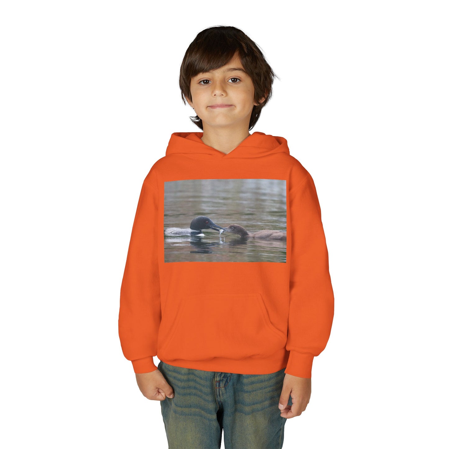 Youth Hoodie — Swimming Ducks Nature Photo Sweatshirt