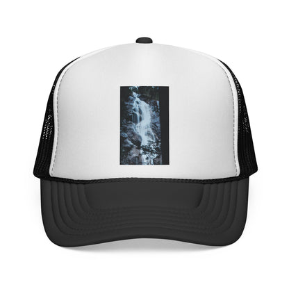 Waterfall Photo Trucker Cap — Outdoor Adventure Mesh Hat
