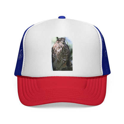 Trucker Hat with Owl Photo — Outdoor Nature Cap for Bird Lovers