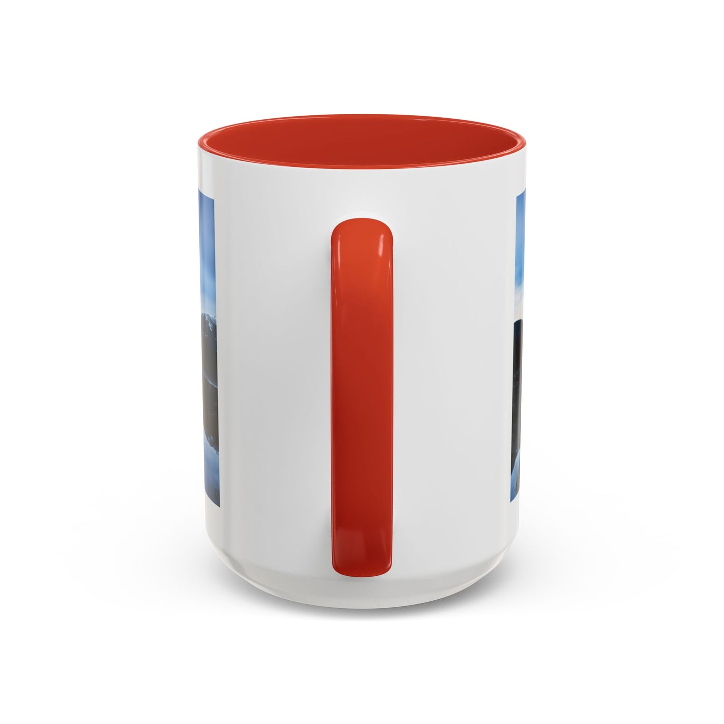 Mountain Lake Accent Coffee Mug — Scenic Wilderness Photo Travel Gift (11/15oz)