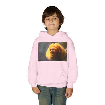 Golden Lion Tamarin Youth Hoodie — Cute Monkey Photo Sweatshirt for Kids