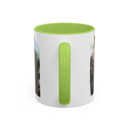 Hawk Photo Accent Coffee Mug — Birdwatcher Gift, 11/15oz